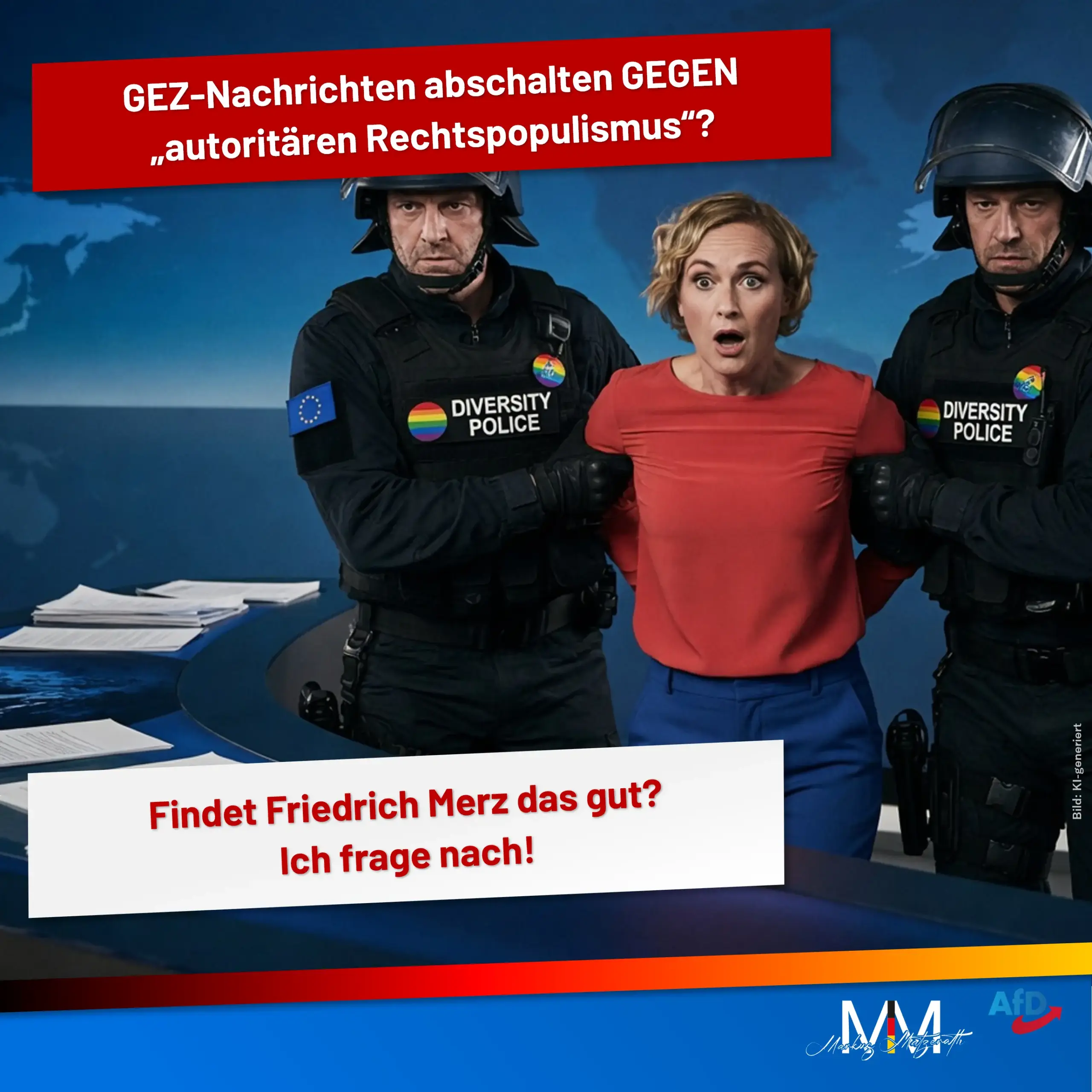 GEZ-Nachrichten abschalten GEGEN „autoritären Rechtspopulismus“? Findet Friedrich Merz das gut?
