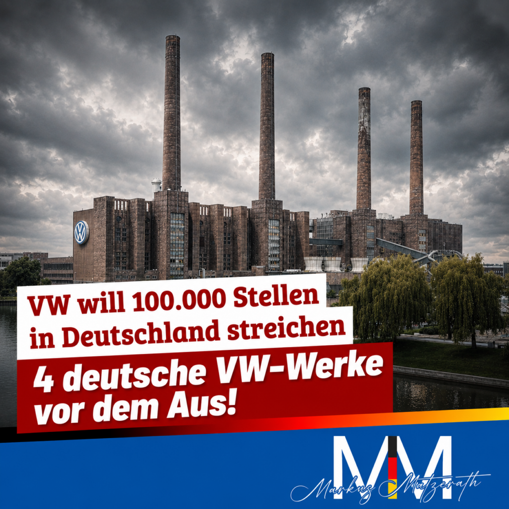 VW will 100.000 Arbeitsstellen streichen und 4 Werke schliessen