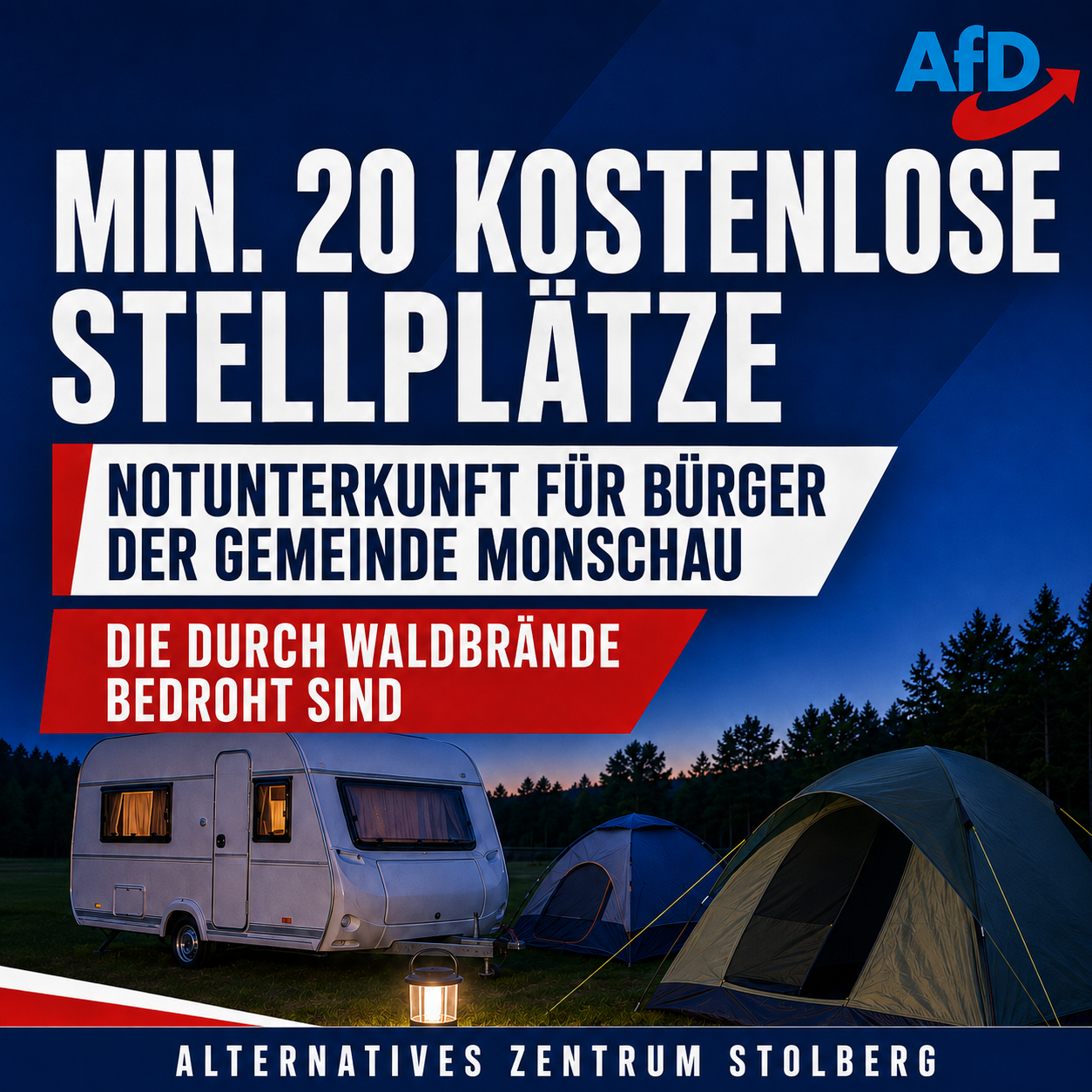 AfD Notunterkunft